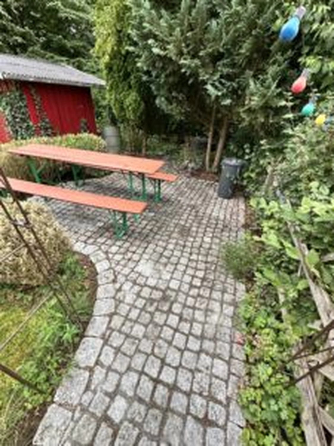 DG Hofservice - Hof und Pflasterreinigung - gepflasterter Gartenweg nach der Reinigung