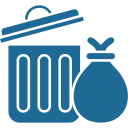 DG Hofservice - Hof und Pflasterreinigung - Mülltonnen-Symbol