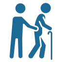 DG Hofservice - Hof und Pflasterreinigung - Kreuzsymbol für ältere Menschen