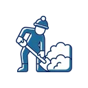 DG Hofservice - Hof und Pflasterreinigung - Schneeräumsymbol